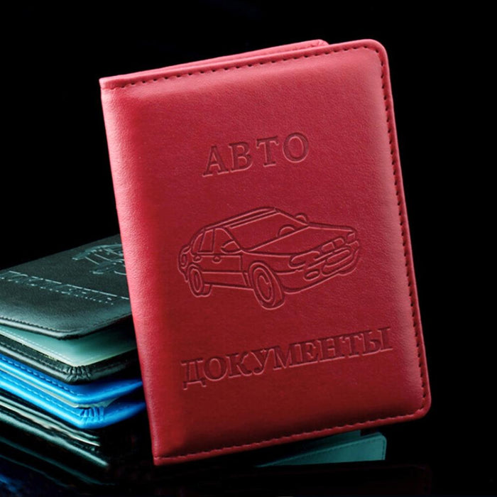 Stylish Pu Leather Driving License Holder Wallet