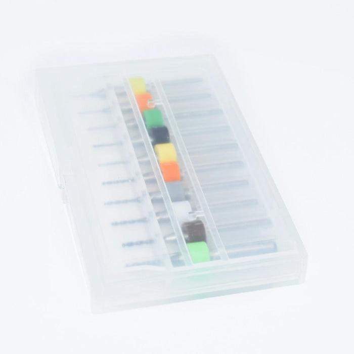 10Pcs Pcb Mini Drill Bits Set 0.3Mm To 1.2Mm Tungsten Carbide For Cnc Machines