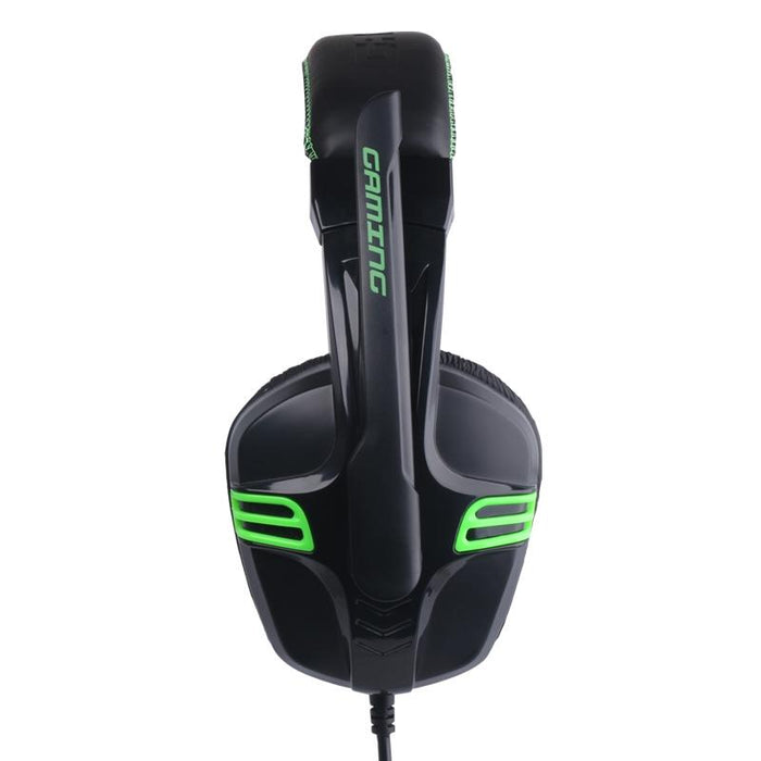 Gaming Headset With Mic For Pc 3.5Mm Wired Stereo Black