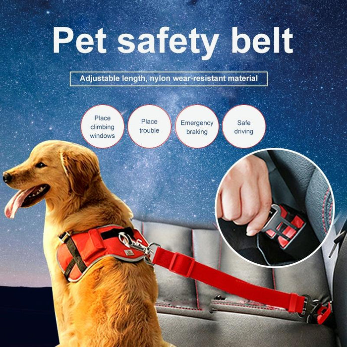 Secure Nylon Dog Car Seat Belt
