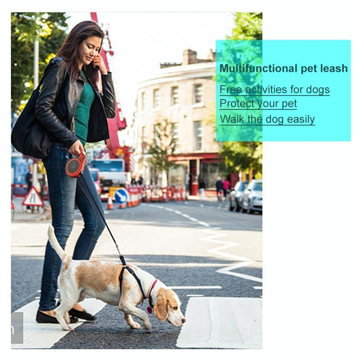 Flexible Retractable Dog Leash For Small To Medium Pets 3M