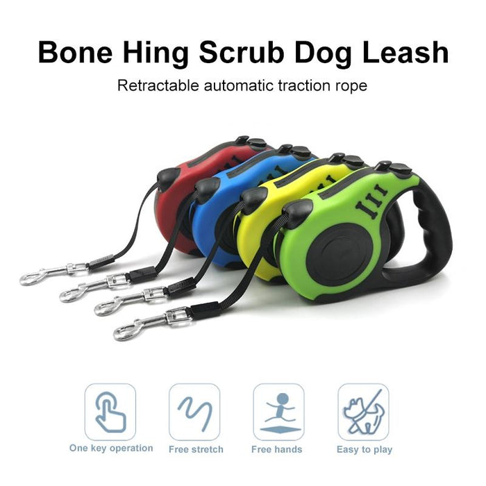 Flexible Retractable Dog Leash For Small To Medium Pets 5M