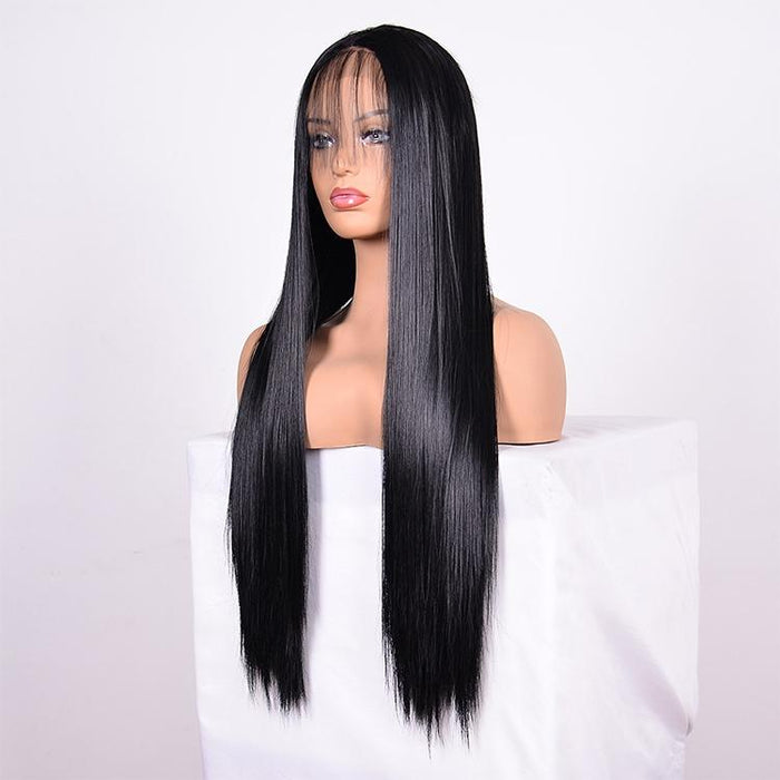 16 Straight Lace Front Human Hair Wig Style 1