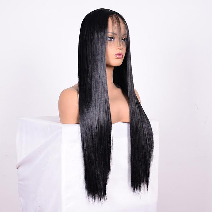 16 Straight Lace Front Human Hair Wig Style 1