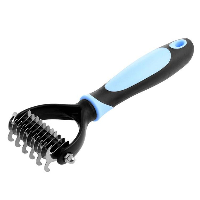 Pet Grooming Brush For Fur Shedding Blue