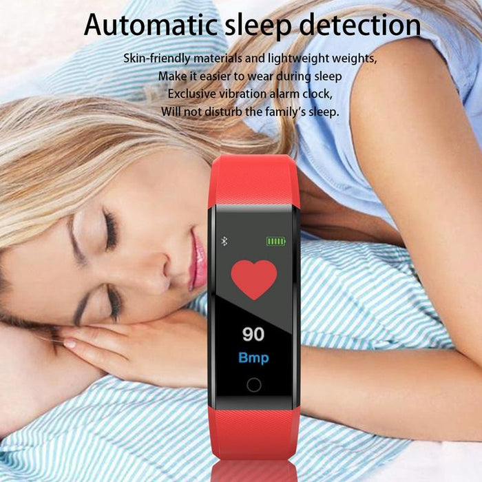 Smart Fitness Tracker Heart Rate Blood Pressure