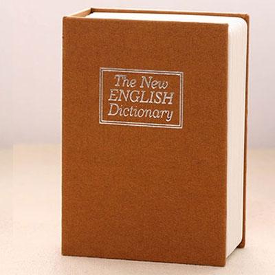 Mini Book Safe Box For Cash Coins And Jewelry Secret Security Lock