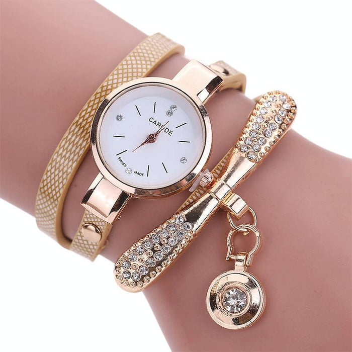 Fashion Women Casual Bracelet Leather Band Watch