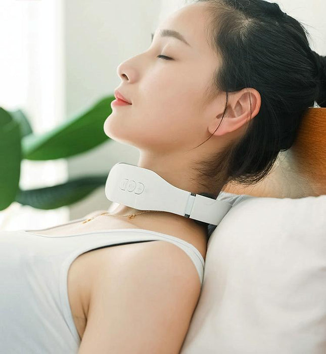 Electromagnetic Pulse Neck Massager With Heating Charging