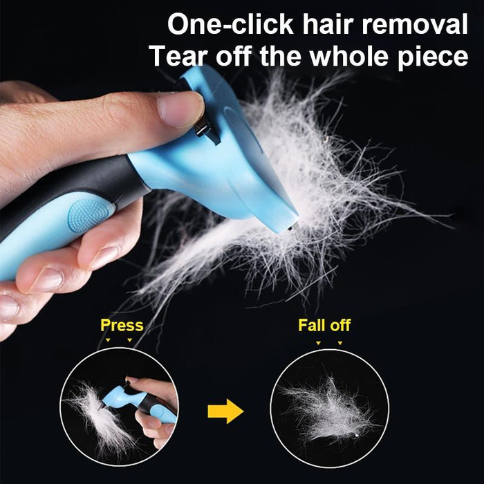 Double Sided Stainless Steel Pet Comb For Clean Hair Removal Large