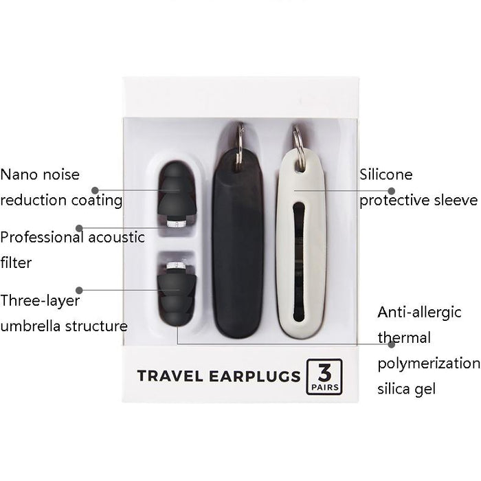 Anti-Noise Sleep Earplugs Silicone Soundproof Earplugs Industrial Noise Cancelling Silent Earplugs
