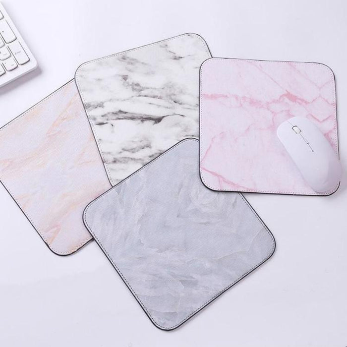 Marble Desk Mat & Organizer Beige