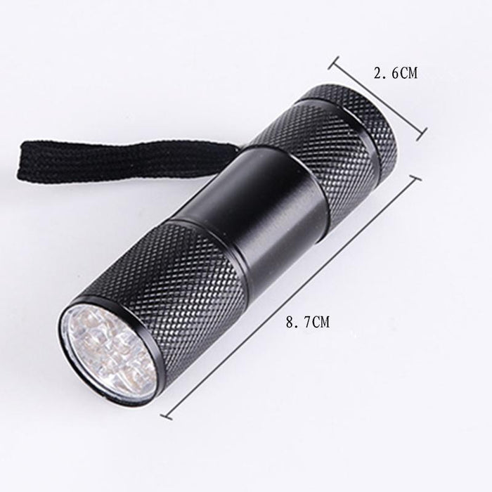 5-Pack Mini Uv Flashlight For Fluorescent Agent Detection