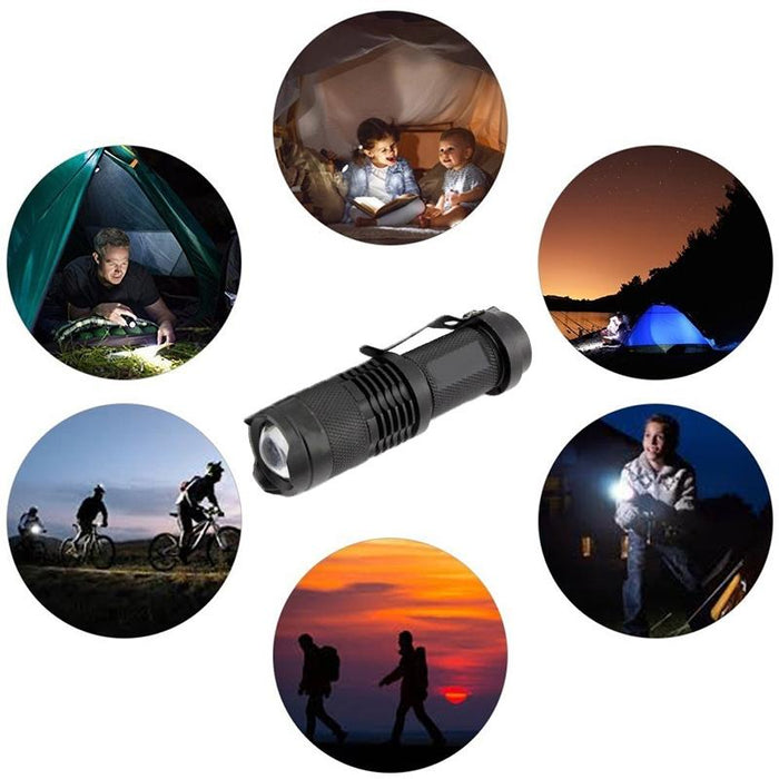 Rechargeable Outdoor Led Zoom Flashlight Single