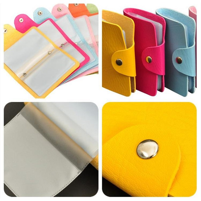 3 Pcs Upgraded Card Bag Transparent Business Card Holder With 12 Slots