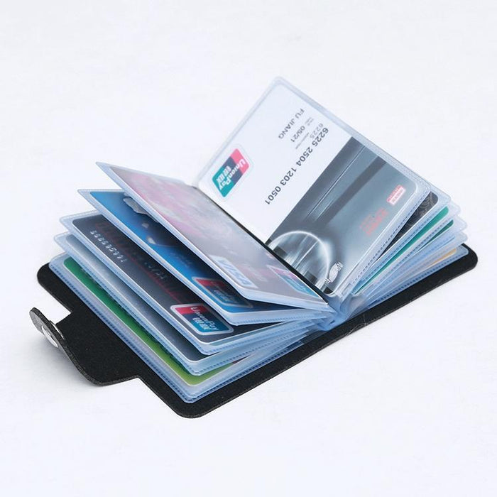3 Pcs Upgraded Card Bag Transparent Business Card Holder With 12 Slots