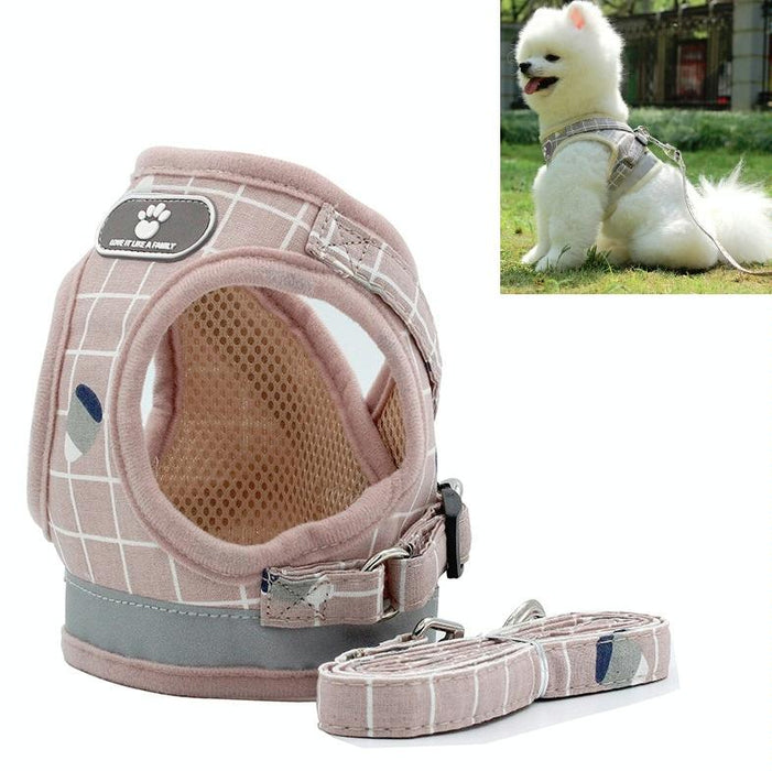Xl Reflective & Breathable Pet Vest With Traction Rope