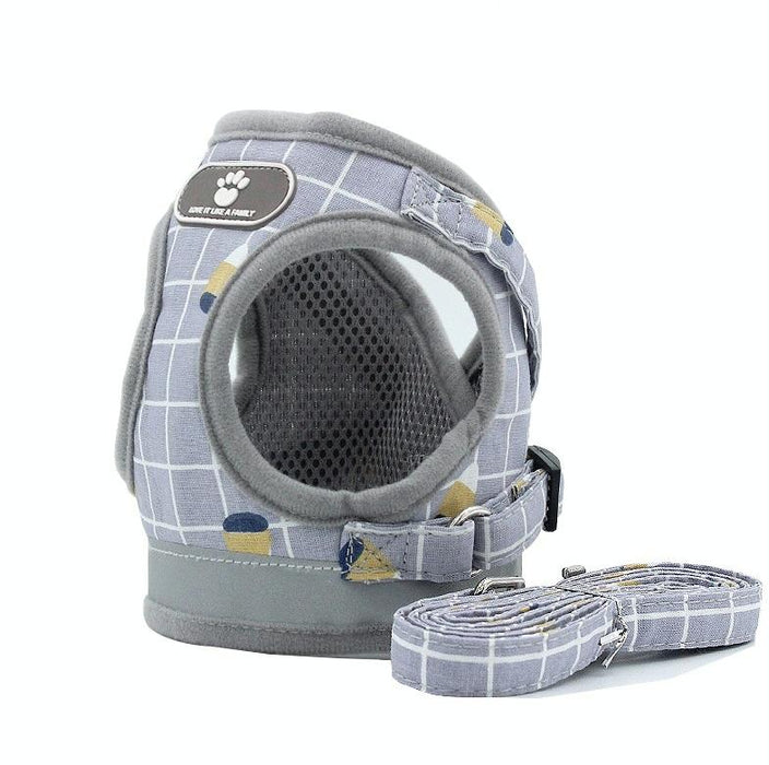 Xl Reflective & Breathable Pet Vest With Traction Rope