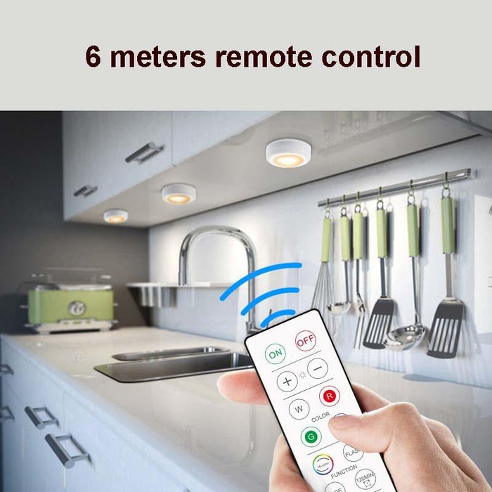 16-Colour Rgb Led Night Light Set With 2 Remotes Strobe Atmosphere Cabinet