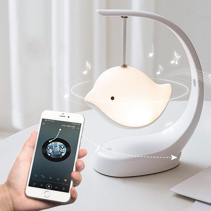 Bedside Bird Speaker Night Light Bluetooth Music Desk Lamp