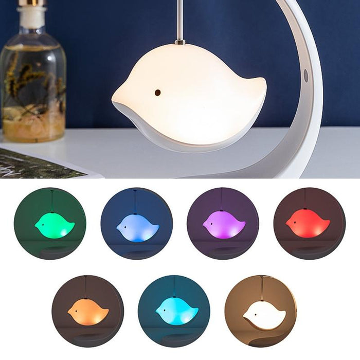 Bedside Bird Speaker Night Light Bluetooth Music Desk Lamp