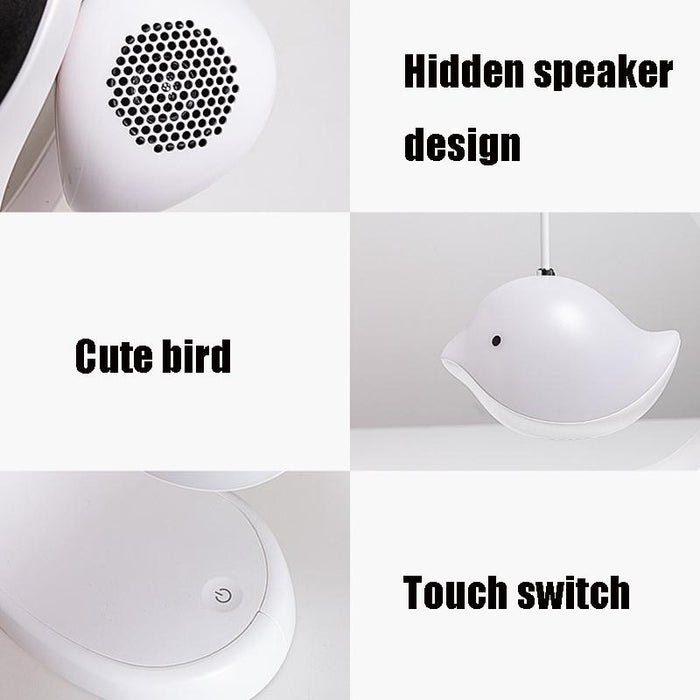 Bedside Bird Speaker Night Light Bluetooth Music Desk Lamp