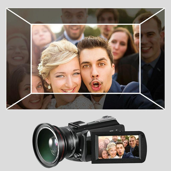 3.1 Inch 4K Full Hd Camcorder With Wifi Night Vision & Mic