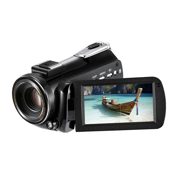 4K Night Vision Wifi Camcorder With 12X Zoom & Mic