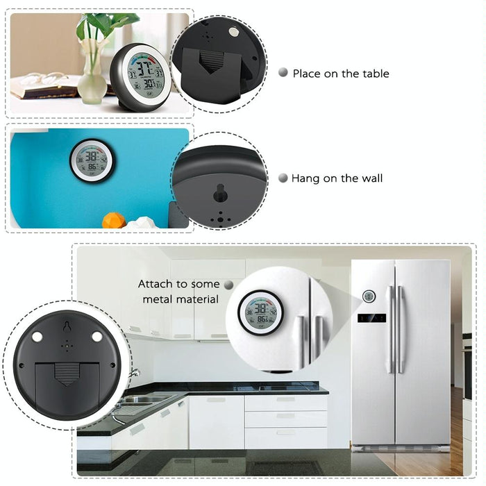 Digital Thermometer Hygrometer Multifunctional Trend Display C / F Unit