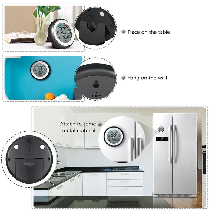 Digital Thermometer Hygrometer Multifunctional Trend Display C / F Unit