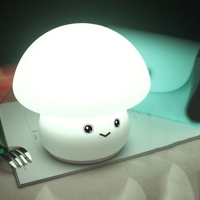 Colourful Silicone Mushroom Night Light 0.8W Bedside Sleeping Table Lamp