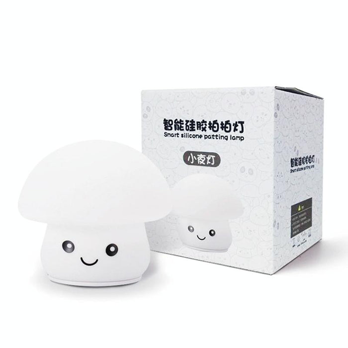 Colourful Silicone Mushroom Night Light 0.8W Bedside Sleeping Table Lamp