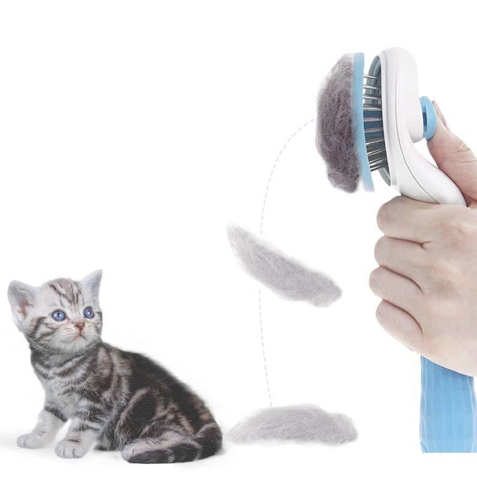 Automatic Stainless Steel Pet Hair Removal Comb