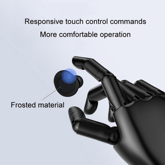 Y50 Sports Outdoor Tws Bluetooth 5.0 Touch Wireless Headphones Black Blue