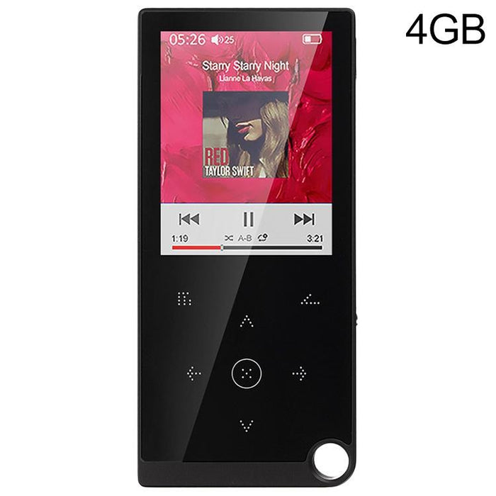2.4 Inch Touch Mp4 / Mp3 Player 4Gb Memory E Book / Alarm / Timer No Bluetooth