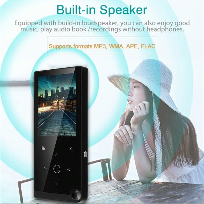2.4 Inch Touch Mp4 / Mp3 Player 16Gb Memory E Book / Alarm / Timer No Bluetooth