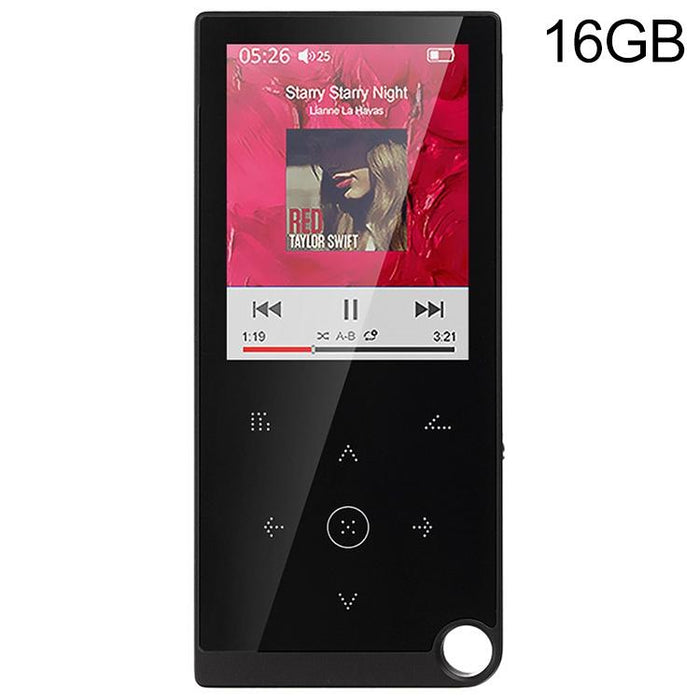 2.4 Inch Touch Mp4 / Mp3 Player 16Gb Memory E Book / Alarm / Timer No Bluetooth