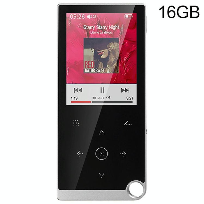 2.4 Inch Touch Mp4 / Mp3 Player 16Gb Memory E Book / Alarm / Timer No Bluetooth