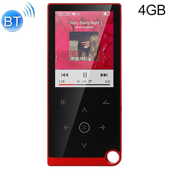 2.4 Inch Touch Mp4 / Mp3 Player 4Gb Memory Bluetooth E Book Alarm Timer