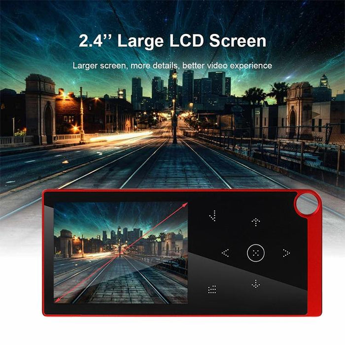 2.4 Inch Touch Mp4 / Mp3 Player 4Gb Memory Bluetooth E Book Alarm Timer