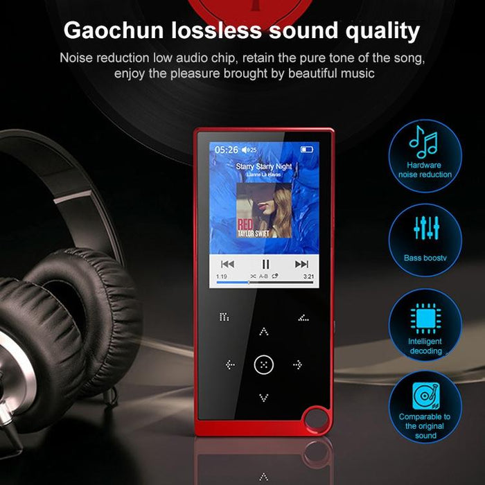 2.4 Inch Touch Mp4 / Mp3 Player 4Gb Memory Bluetooth E Book Alarm Timer
