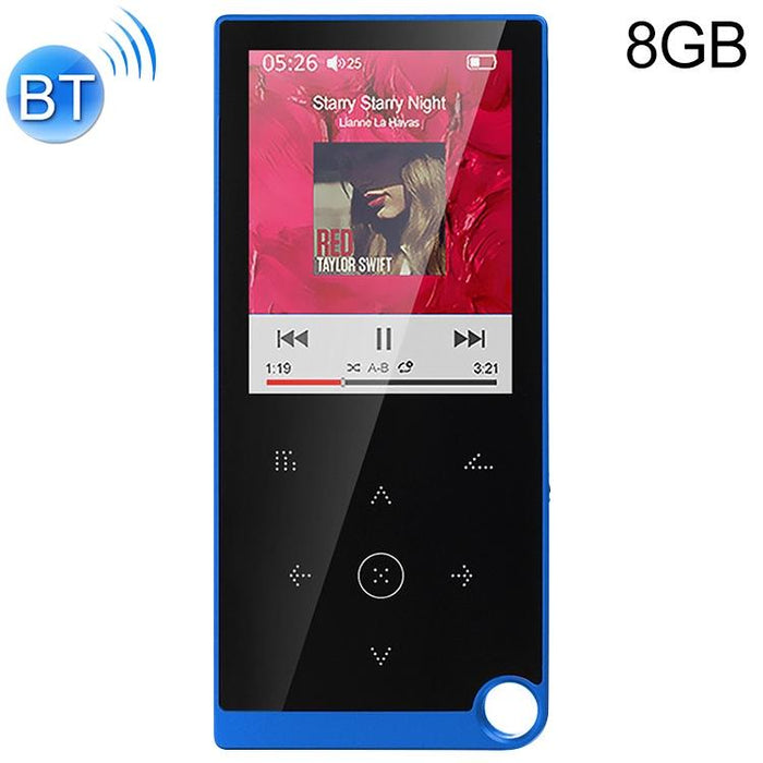 2.4 Inch Touch Mp4 / Mp3 Player 8Gb Memory Bluetooth E Book Alarm Timer