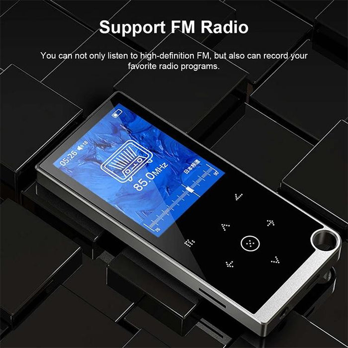 2.4 Inch Touch Mp4 / Mp3 Player 8Gb Memory Bluetooth E Book Alarm Timer