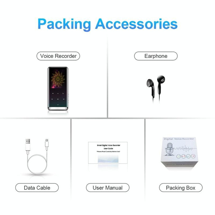 High Def Noise Reduction Mp4 Player 16Gb Bluetooth