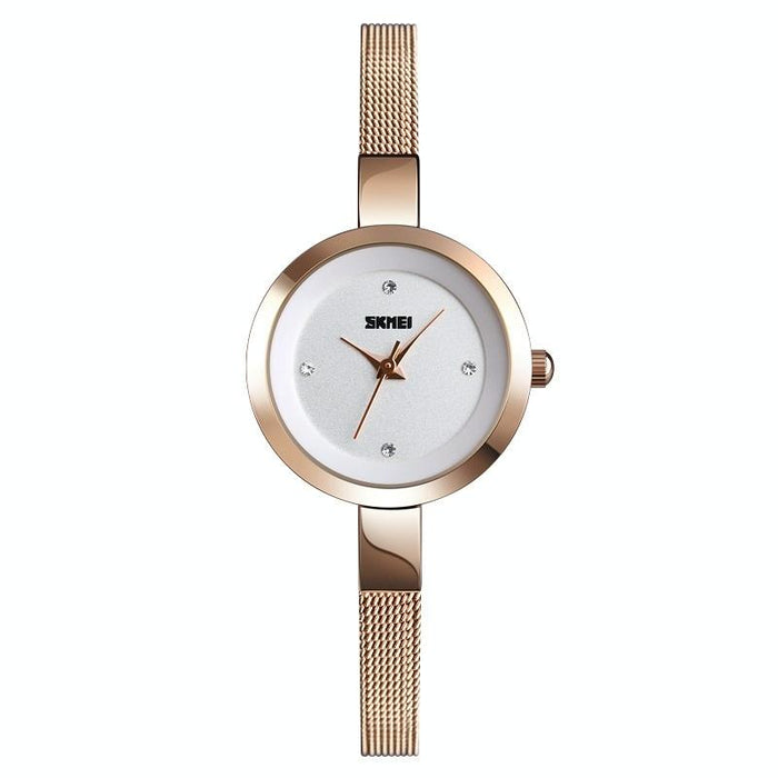 1390 Women Business Casual Steel Band Lightweight Quartz Watch