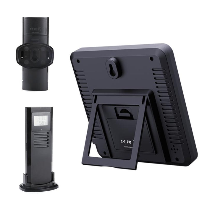 Multi Function Wireless Thermometer & Hygrometer High Precision Colour Alarm White