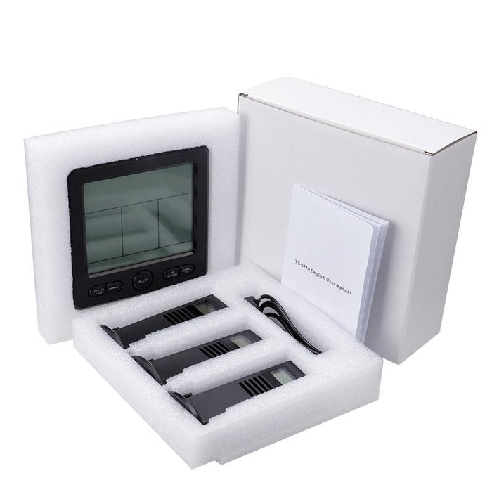 Multi Function Wireless Thermometer & Hygrometer High Precision Colour Alarm White