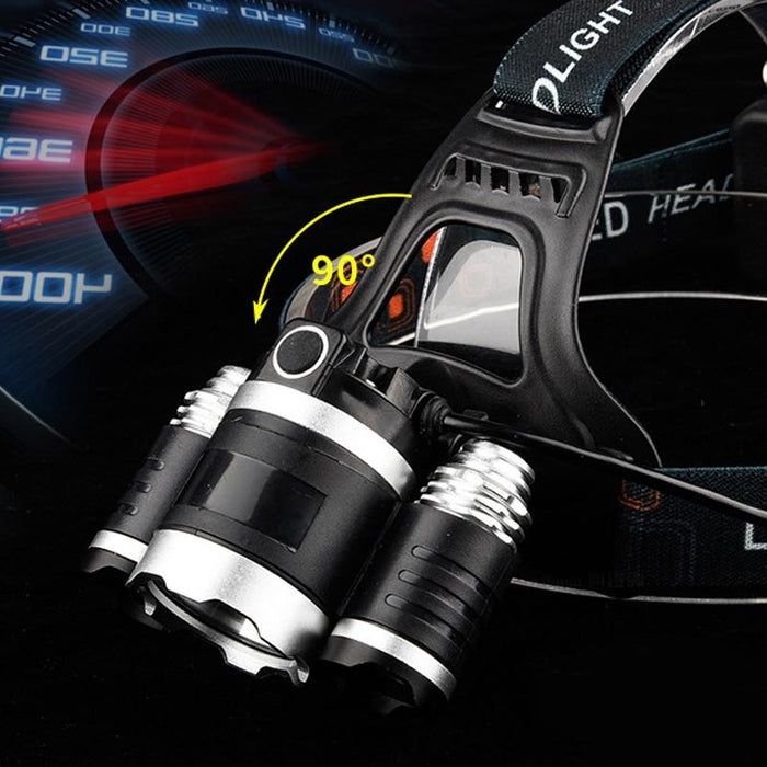 Rechargeable Led Headlamp For Outdoor Fishing 1T6 X 2Xpe