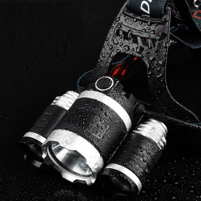 Rechargeable Led Headlamp For Outdoor Fishing 1T6 X 2Xpe