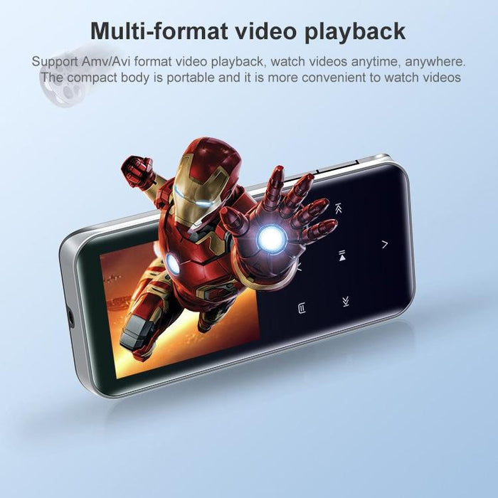 Portable Bluetooth Mp3 Player With Touch Screen 32Gb Memory Black